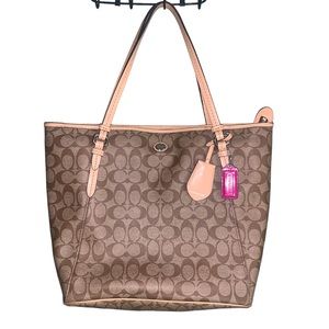 Coach Zip Tote, Tan